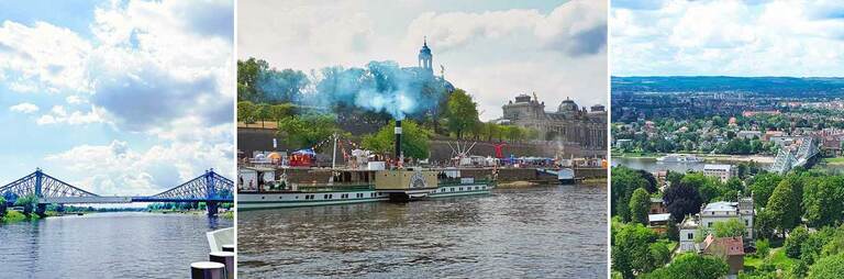 Dresden erleben mit Dampferfahrt und Standseilbahn